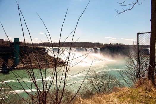 NIAGARA FALLS - The amazing Niagara Falls is renowned for its beauty and is the collective name for three waterfalls that straddle the international border between Canada and the USA. High quality photo