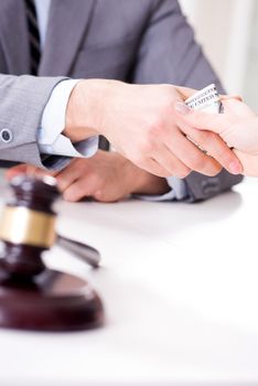Lawyer being offered bribe for his services