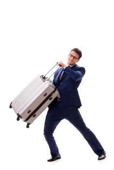 Businessman facing excess charges due to heavy suitcase