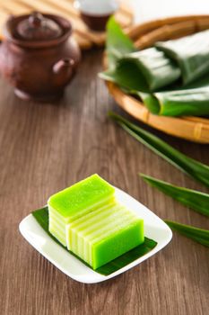 Kuih lapis is a traditional Malay nyonya sweet desert.