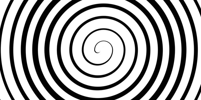 Swirl hypnotic black and white spiral. Monochrome abstract background. Vector flat geometric illustration.Template design for banner, website, template, leaflet, brochure, poster.
