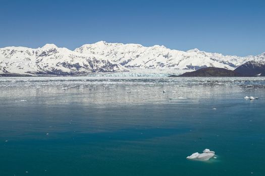 Hubbard Glacier in Yakutat Bay, Alaska.