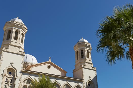 Church during beautiful summer day in Limassol, Cyprus.