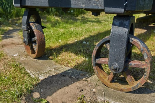 Old bronze cannon on rampart in city Fredericia, Denmark.