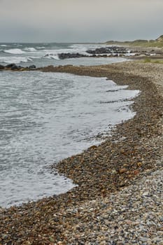 Seaside and landscape near town of Skagen in Denmark.