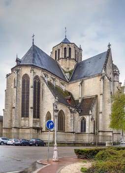 Saint Michel Church from 16 century in Dijon, France. View from apse