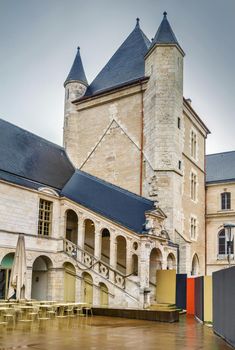 Palace of Burgundian Dukes is situated in the centre of Dijon city, France. Ancient tower