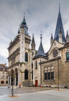 Church of Notre-Dame of Dijon is a Roman Catholic church in Dijon. View from facade