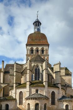 Basilique Notre-Dame de Beaune (basilica Our Lady) is a canonical ensemble dating from the second half of the twelfth century located in Beaune, France. View from apse