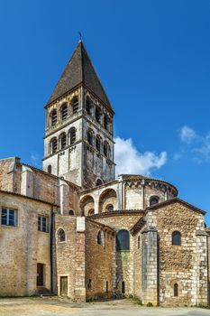 Saint-Philibert de Tournus is a medieval church, the main surviving building of a former Benedictine abbey in Tournus, France. It is of national importance as an example of Romanesque architecture