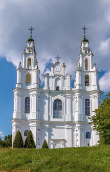 Cathedral of Holy Wisdom in Polotsk was built between 1044 and 1066, Belarus. In the 18th century was rebuilt in Vilnius baroque style. Facade