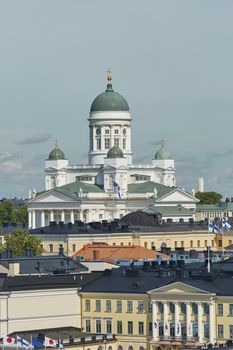 Cathedral of the Diocese of Helsinki, finnish Evangelical Lutheran church, located in the neighborhood of Kruununhaka in Helsinki, Finland.