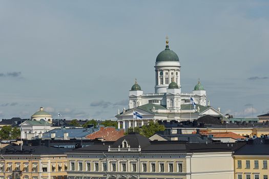 Cathedral of the Diocese of Helsinki, finnish Evangelical Lutheran church, located in the neighborhood of Kruununhaka in Helsinki, Finland.
