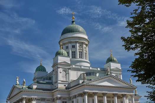 Cathedral of the Diocese of Helsinki, finnish Evangelical Lutheran church, located in the neighborhood of Kruununhaka in Helsinki, Finland.