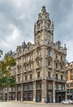 Northern Klotild Palace on Ferenciek square in Budapest downtown, Hungary