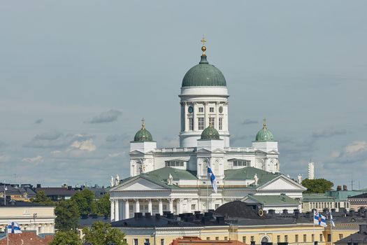 Cathedral of the Diocese of Helsinki, finnish Evangelical Lutheran church, located in the neighborhood of Kruununhaka in Helsinki, Finland.