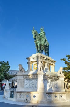 Statue of St. Stephen in Buda, Budapest, Hungary