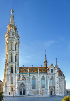 Church of the Assumption of the Buda Castle more commonly known as the Matthias Church is a Roman Catholic church located in the Holy Trinity Square, Budapest, Hungary