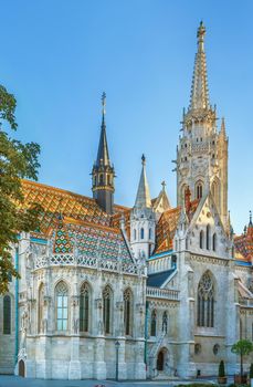 Church of the Assumption of the Buda Castle more commonly known as the Matthias Church is a Roman Catholic church located in the Holy Trinity Square, Budapest, Hungary