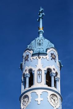 Church of St. Elizabeth commonly known as Blue Church is a Hungarian Secessionist (Jugendstil, Art Nouveau) Catholic church in Bratislava, Slovakia. Bell tower