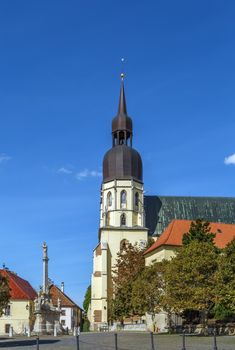 Saint Nicolas Church is a Gothic cathedral in Trnava, Slovakia. It was built between 1380 and 1421