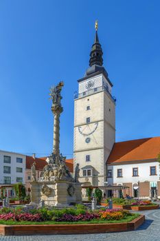 City Tower is one of the most important historic monuments of Trnava, Slovakia