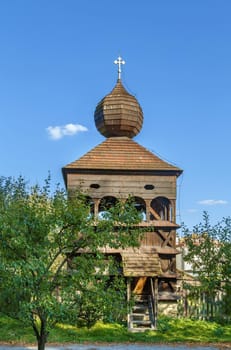 Wooden Bell Tower in Hronsek village, Slovakia