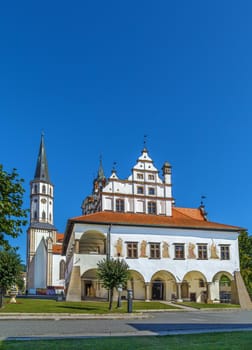 Old Town Hall and Basilica of St. James in Levoca, Slovakia