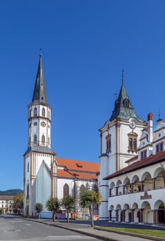 Old Town Hall and Basilica of St. James in Levoca, Slovakia