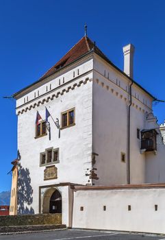 Castle in Kezmarok town, Slovakia. Castle was mentioned for the first time in the year 1463