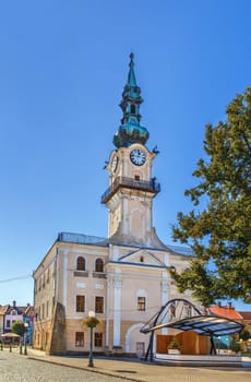 Old Town Hall in Kezmarok city center, Slovakia