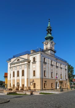 Old Town Hall in Kezmarok city center, Slovakia