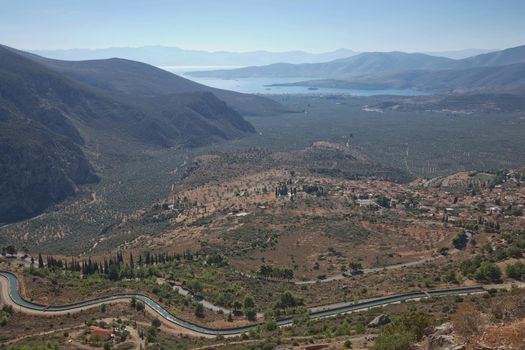 Ruins of Delphi is ancient sanctuary that grew rich as seat of oracle that was consulted on important decisions throughout ancient classical world. UNESCO World heritage.