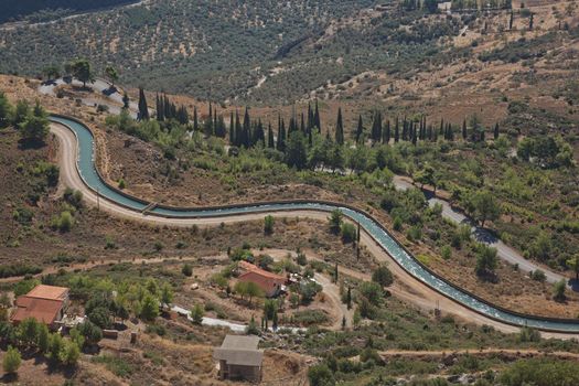 Ruins of Delphi is ancient sanctuary that grew rich as seat of oracle that was consulted on important decisions throughout ancient classical world. UNESCO World heritage.