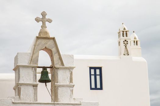 Church with Bell in Mykonos  Greece