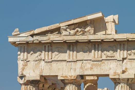 Parthenon on the Acropolis in Athens Greece