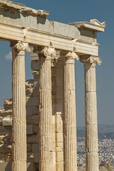 Parthenon on the Acropolis in Athens Greece