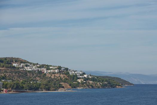 Spetsai is a magnificent town in island of Spetses with traditional character and neoclassic houses in Saronic gulf, Greece.