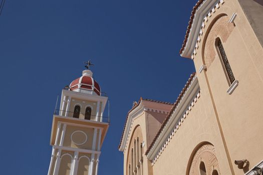 Detail of a church on island of Zakynthos in Greece.