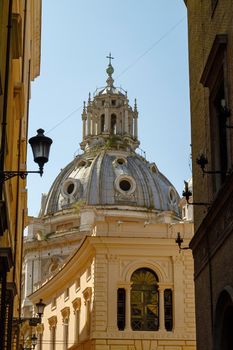 Church of Santa Maria di Loreto in Rome Italy