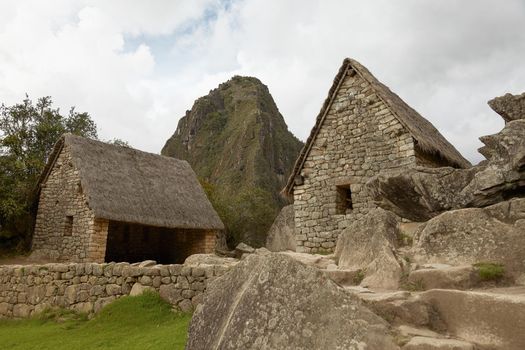 Lost Incan City of Machu Picchu near Cusco in Peru. Peruvian Historical Sanctuary and UNESCO World Heritage Site Since 1983. One of the New Seven Wonders of the World