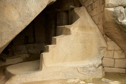 Lost Incan City of Machu Picchu near Cusco in Peru. Peruvian Historical Sanctuary and UNESCO World Heritage Site Since 1983. One of the New Seven Wonders of the World