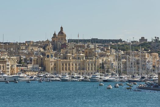 View of Valletta in Malta and its old architecture.