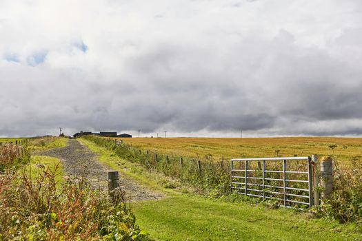 Landscape near John o'Groats area. Highlights nothern most mainland of Scotland