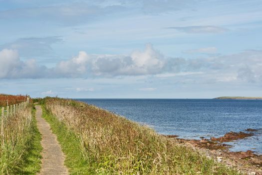 Landscape near John o'Groats area. Highlights nothern most mainland of Scotland