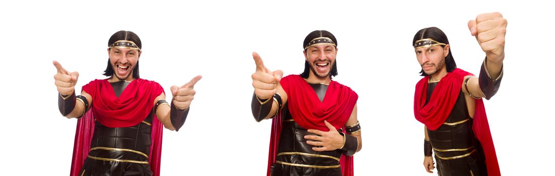 Gladiator isolated on white