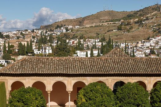 Ancient arabic fortress of Alhambra, Granada, Spain.