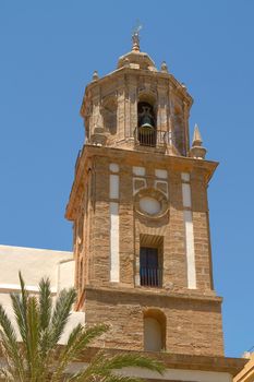 Detail of Historical Architecture in Cadiz, Spain.