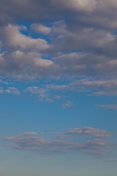 Blue sky with clouds at daytime