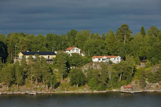 Bright day in the Stockholm archipelago.